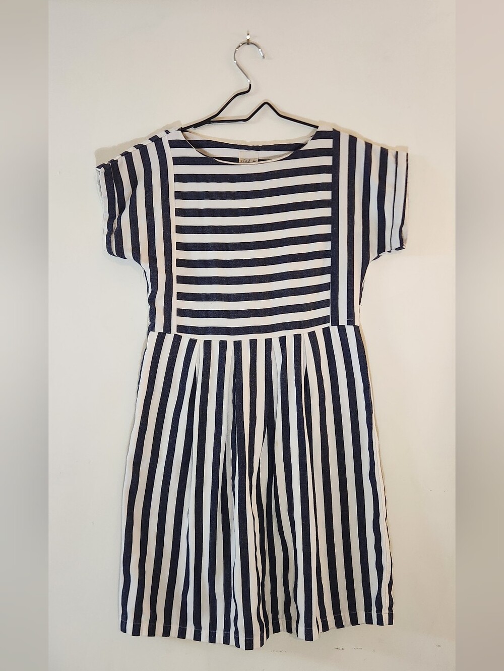 Navy and White Striped Work Dress - Classic Summer Style | Clad & Cloth